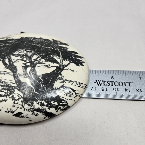 Don Crego Porcelain Black & White Hand Painted Scenes Ocean Sea Lighthouse Signd - Picture 12 of 14